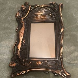 Art Nouveau Copper Plated Iron Frame